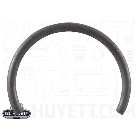 Huyett External-E Retaining Ring, Steel Black Phosphate Finish, 0.625 in Shaft Dia XRO-426
